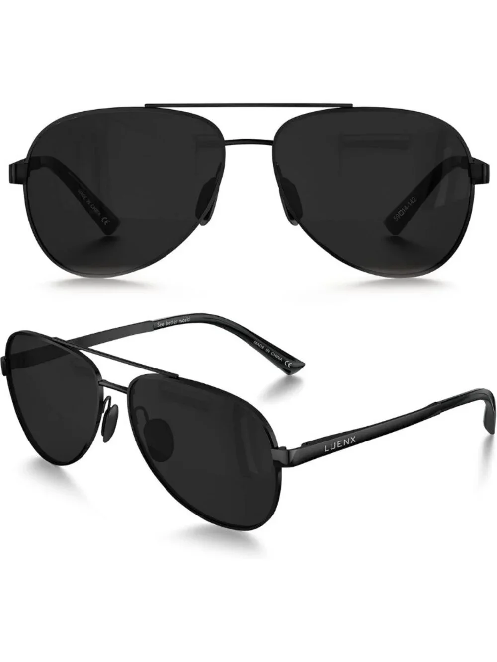 Classic Polarized Aviator Sunglasses for Men & Women - UV400 Protection, Stylish